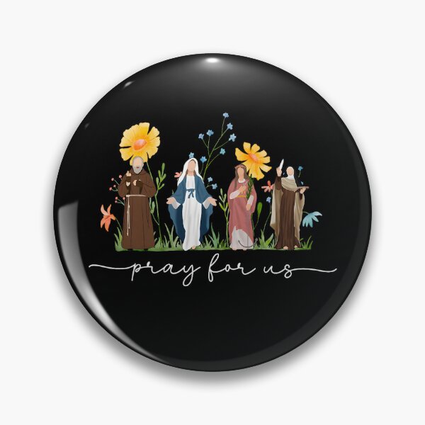 Item preview, Catholic Saints Floral Women Religious Men Women Kids designed and sold by eloisestewart.