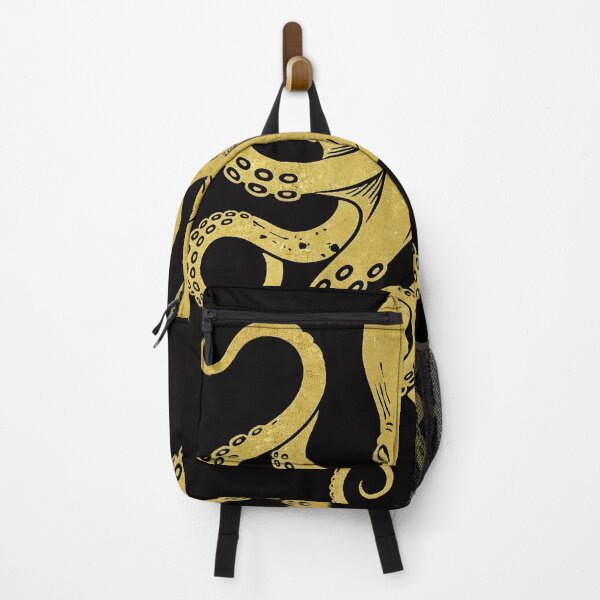 Item preview, Vintage Golden Octopus Graphic - Nautical Sea Creature Gold Foil Style Art - Retro Ocean Cephalopod Design for T-Shirts and Decor designed and sold by seven things shop.