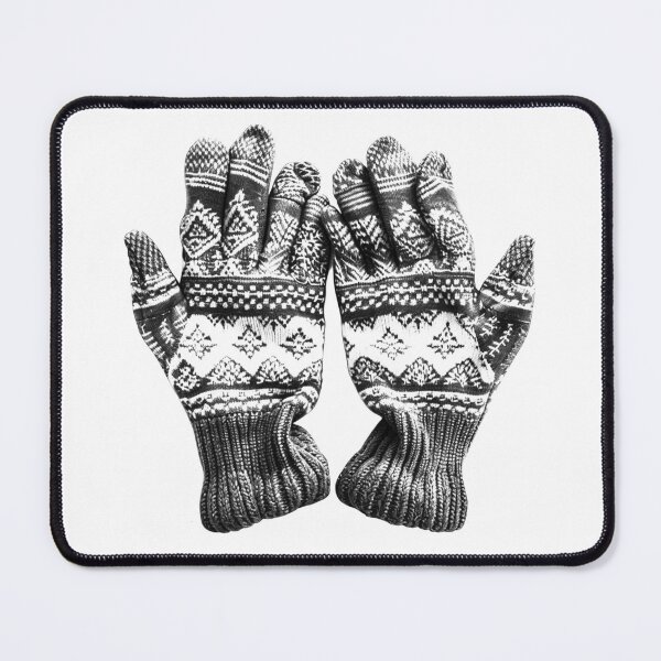 Item preview, Knitted Winter Gloves – Cozy Nordic Holiday Illustration designed and sold by inkoutninja.