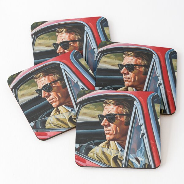 Item preview, Steve McQueen - The King of Cool: Retro Cinematic Driver Art designed and sold by Art's Diner.