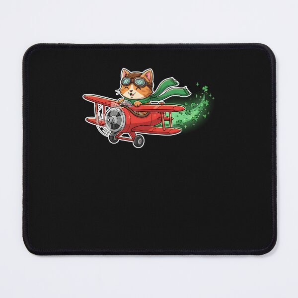 Item preview, Lucky Cat Pilot St Patrick’s Day Flying Adventure Art designed and sold by yaginoie.