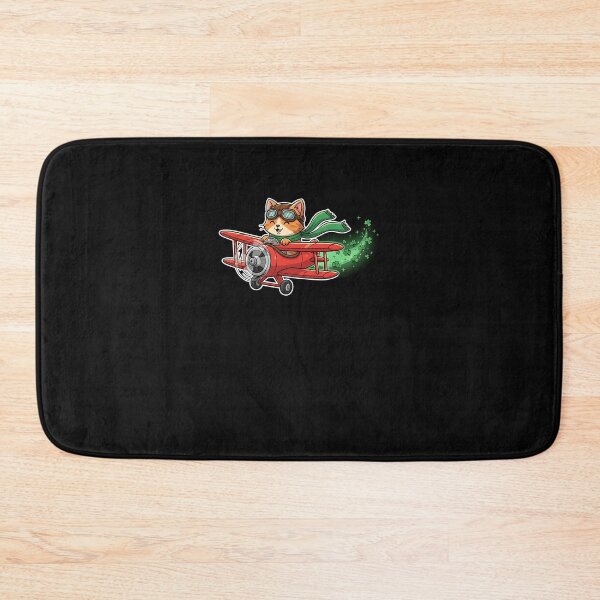Item preview, Lucky Cat Pilot St Patrick’s Day Flying Adventure Art designed and sold by yaginoie.