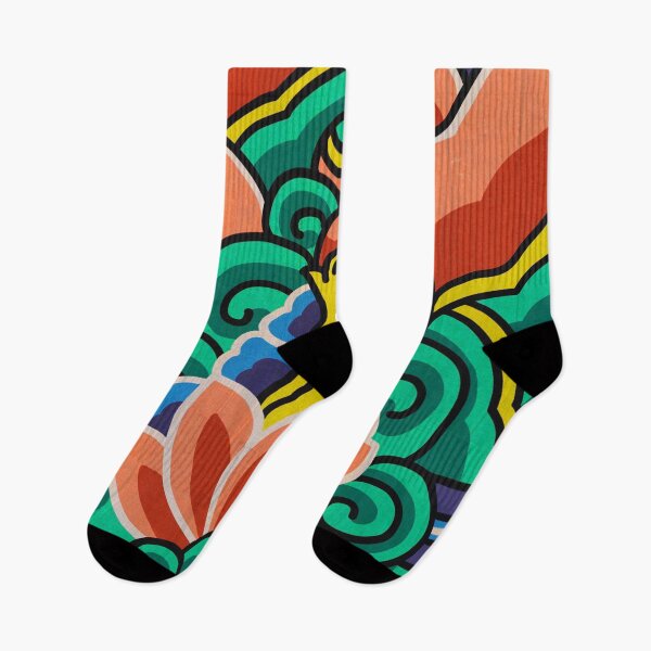 Item preview, Vibrant Crimson Dancheong Pattern with Warm Red Accents  designed and sold by QamarART Paintings.