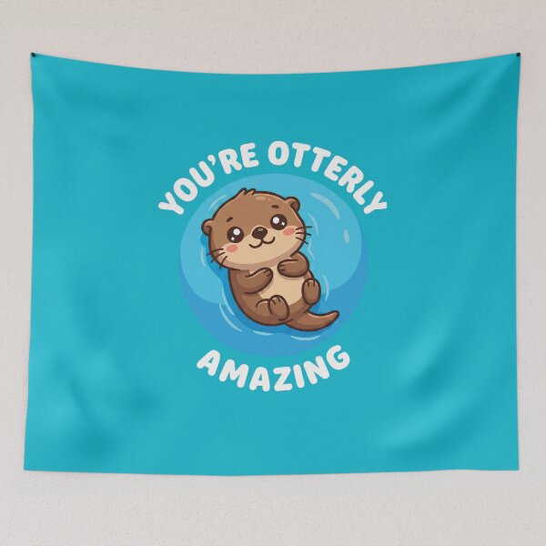 Item preview, You Are Otterly Amazing Cute Pun designed and sold by AdyKurniawan.