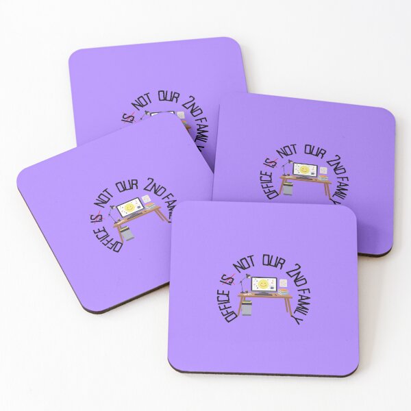 Item preview, Office Is Not Our 2nd Family – Work Culture Humor Typography Design. designed and sold by NeonPetal.