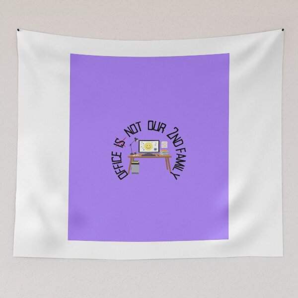 Item preview, Office Is Not Our 2nd Family – Work Culture Humor Typography Design. designed and sold by NeonPetal.