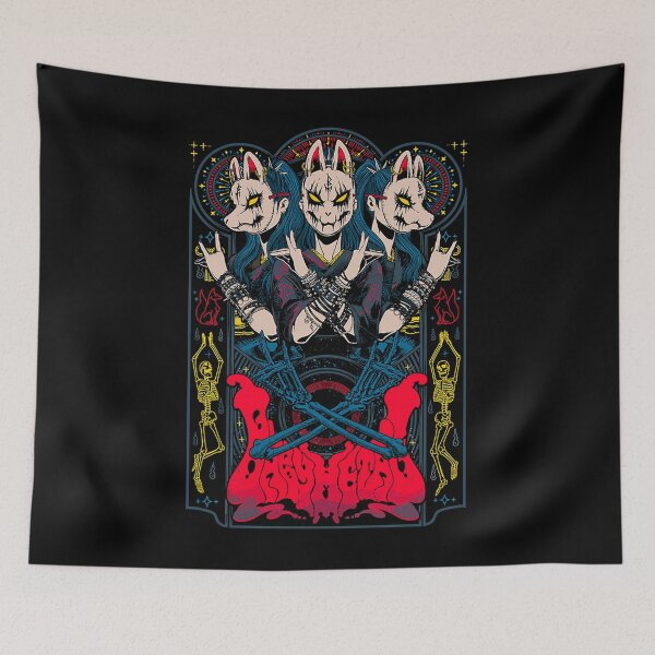 Item preview, Baby Metal Skeleton Masks Work Teen Rock designed and sold by ali-full-shop.