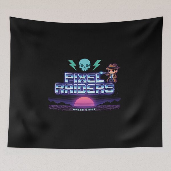 Item preview, Pixel Raiders Retro Arcade 80s designed and sold by AdyKurniawan.