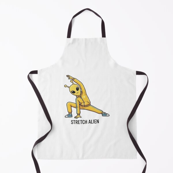 Item preview, Yellow alien wearing sport costume stretching designed and sold by Berlin-D-Prs.