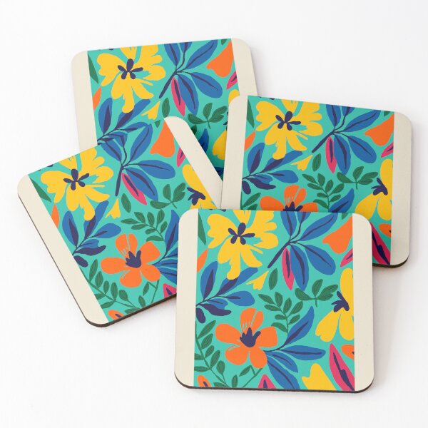 Item preview, Colorful floral pattern designed and sold by paulrommer.