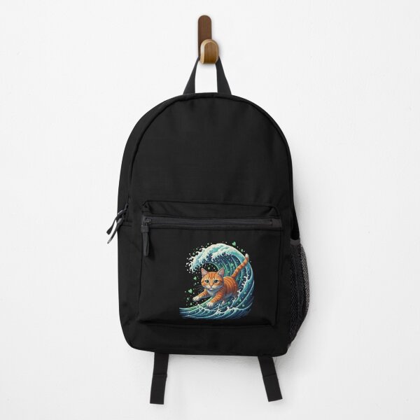 Item preview, Lucky Japanese Cat Great Wave St Patrick’s Day Art designed and sold by yaginoie.