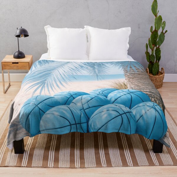 Item preview, Basketball Summer under palm trees on the beach designed and sold by Mauswohn.
