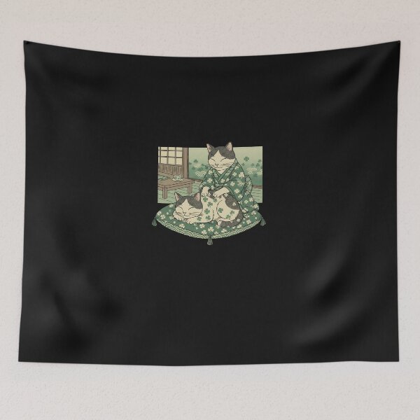 Item preview, Lucky Japanese Cat Massage – St Patrick’s Day Zen designed and sold by yaginoie.