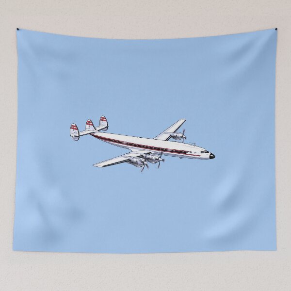 Item preview, Vintage Lockheed Constellation Airplane – Retro Aviation Art designed and sold by Cherry-Pick.