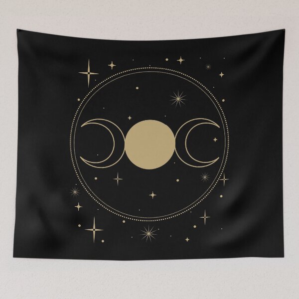 Item preview, Triple Moon Goddess Symbol – Witchy Celestial Art. designed and sold by A-Szczesniak.