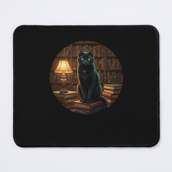 Item preview, Lucky Black Cat Library St Patrick’s Day Bookworm designed and sold by yaginoie.