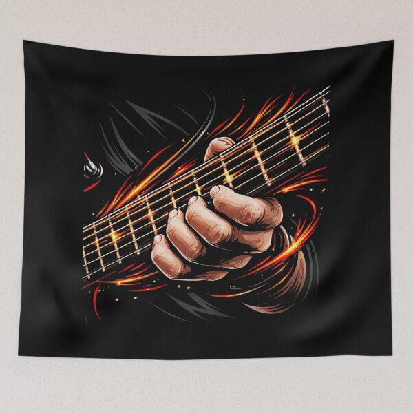 Item preview, Electric Guitar Fretboard T-Shirt – Rock Guitarist Fingerboard Solo Musician Graphic Tee designed and sold by RMTrendy.