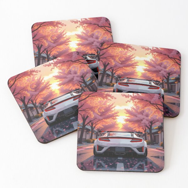 Item preview, Anime art - NSX in autumn, rear view designed and sold by Salimgor Hangaround Music.