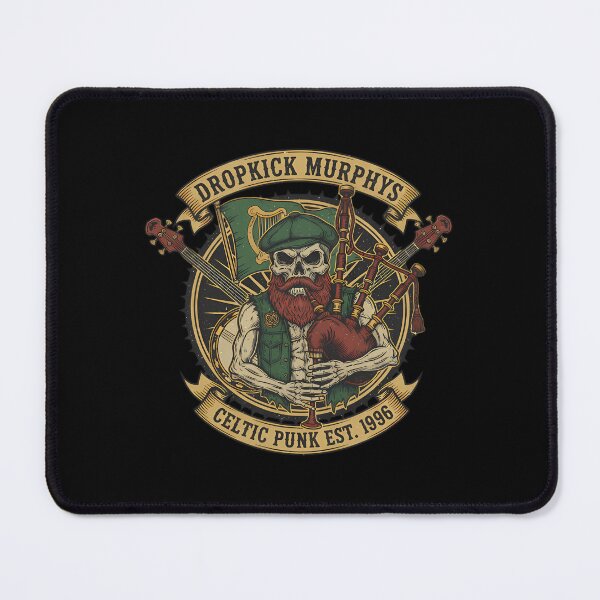 Item preview, Dropkick Murphys Bearded Skull Piper Logo Celtic designed and sold by Style Path.