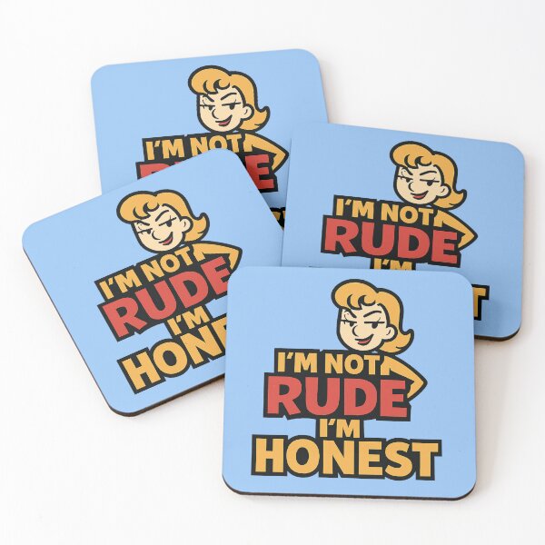 Item preview, I’m Not Rude I’m Honest – Sassy Retro Quote Design designed and sold by OwnYourMood.