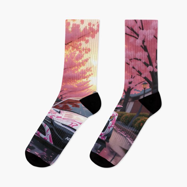 Item preview, Anime Art - NSX in Autumn under Cherry Blossoms, Front View designed and sold by Salimgor Hangaround Music.