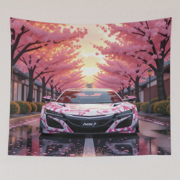 Item preview, Anime Art - NSX in Autumn under Cherry Blossoms, Front View designed and sold by Salimgor Hangaround Music.