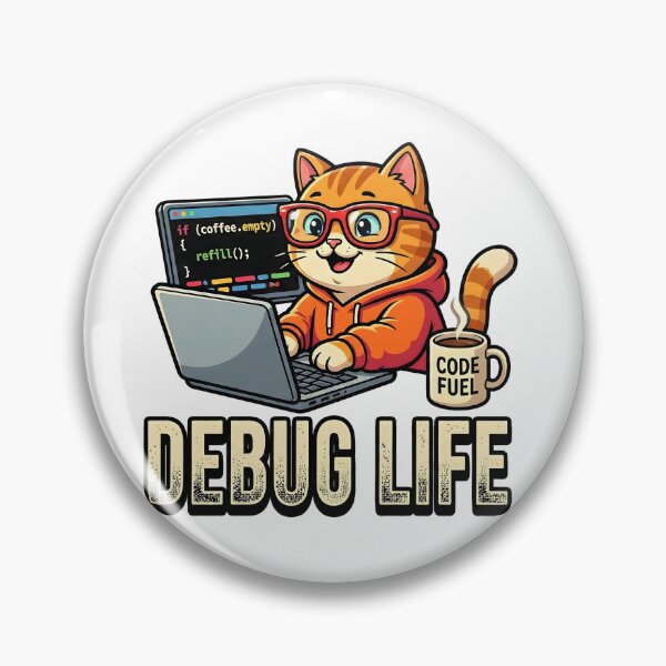 Item preview, Debug Life – Lindo gato programador codificador designed and sold by webdev27.