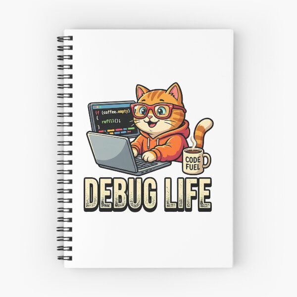 Item preview, Debug Life – Lindo gato programador codificador designed and sold by webdev27.