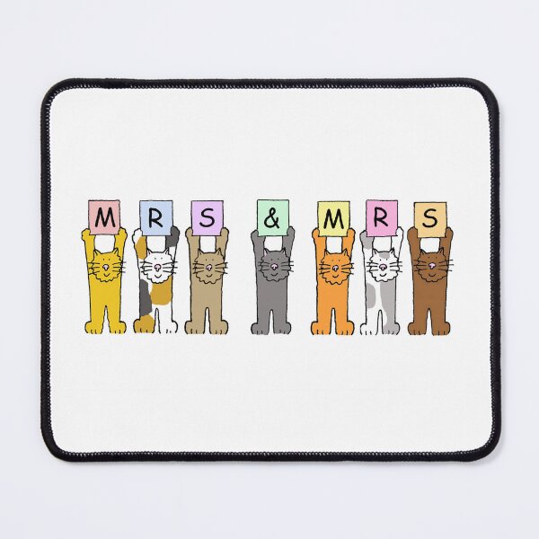 Item preview, Female Couple Wedding Congratulations Cartoon Cats designed and sold by KateTaylor.