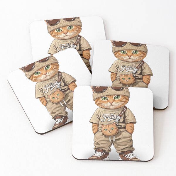 Item preview, Cute Hip Hop Cat Streetwear Beanie Swag designed and sold by WelLarsDigitals.