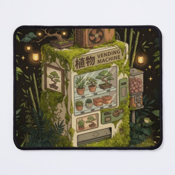 Item preview, Magical Plant Vending Machine in Enchanted Forest designed and sold by AbstractAuraArt.