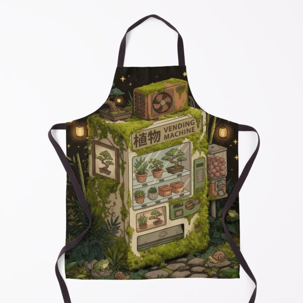 Item preview, Magical Plant Vending Machine in Enchanted Forest designed and sold by AbstractAuraArt.