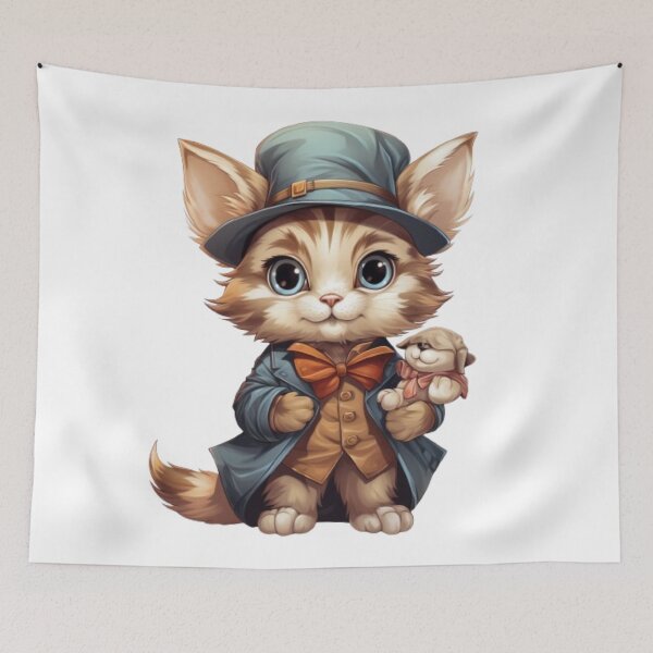 Item preview, Small fluffy kitten designed and sold by KrisGraphic45.