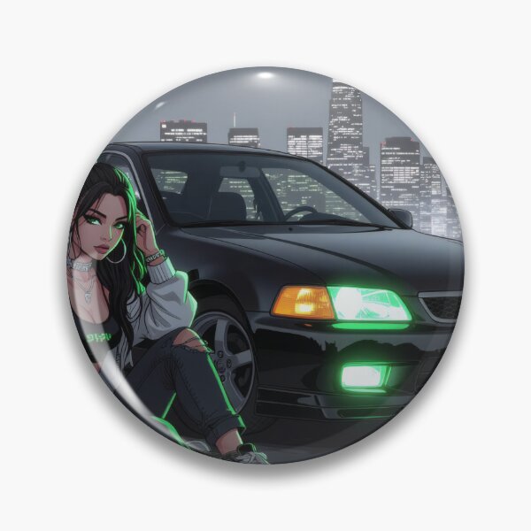 Item preview, Anime art, Japanese sports car at night designed and sold by Salimgor Hangaround Music.