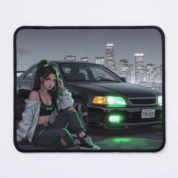 Item preview, Anime art, Japanese sports car at night designed and sold by Salimgor Hangaround Music.