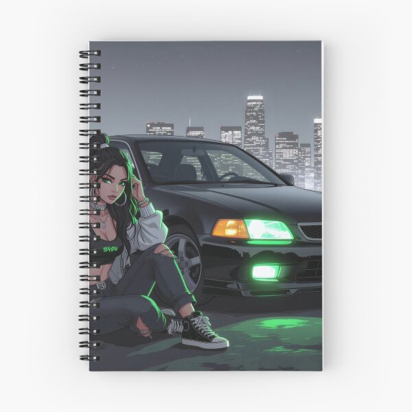Item preview, Anime art, Japanese sports car at night designed and sold by Salimgor Hangaround Music.