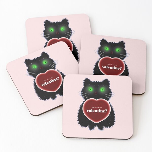 Item preview, Will You Be My Valentine Void Cat: Luminous Radiant Heart Art designed and sold by HopeAndHustle.