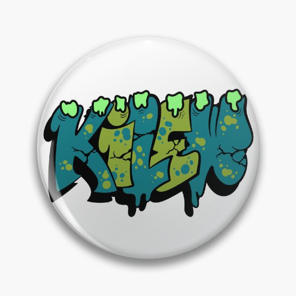 Item preview, KILEW Drip Graffiti Tag – Slime Drip & Crack Street Art Sticker designed and sold by QuickStickTeam.