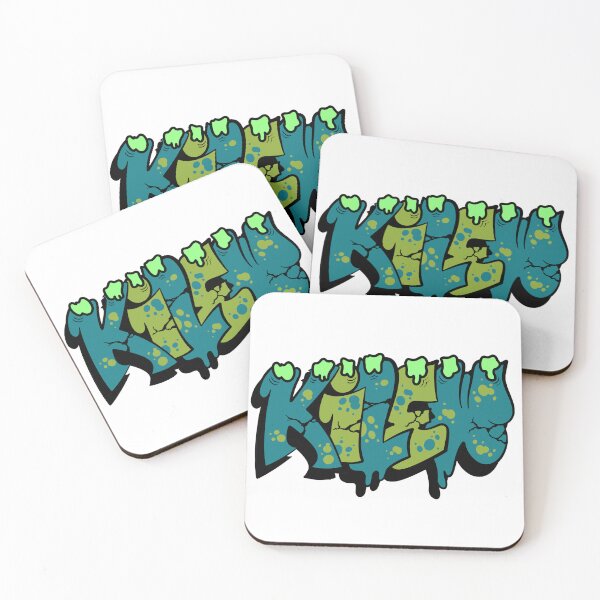 Item preview, KILEW Drip Graffiti Tag – Slime Drip & Crack Street Art Sticker designed and sold by QuickStickTeam.