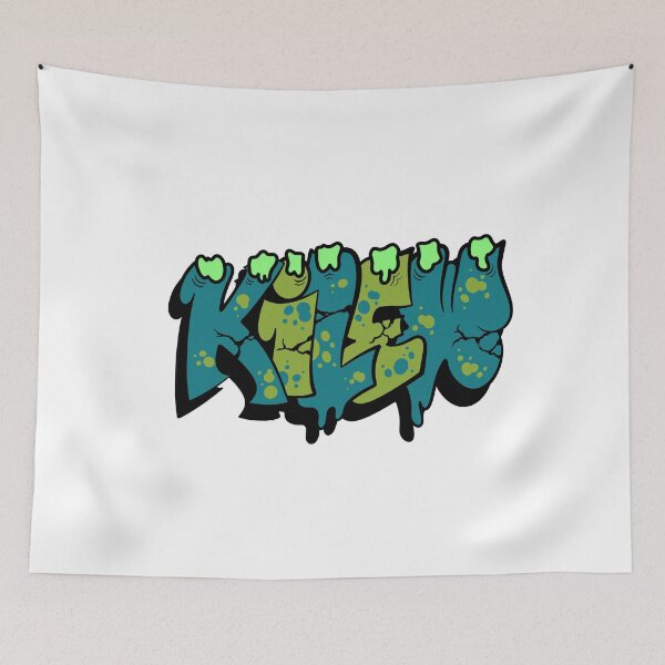Item preview, KILEW Drip Graffiti Tag – Slime Drip & Crack Street Art Sticker designed and sold by QuickStickTeam.