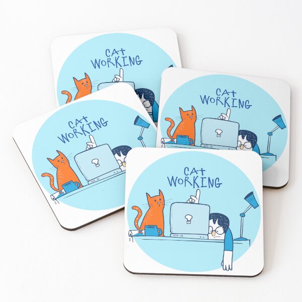 Item preview, Cute Stretching Cat Illustration – Have a Nice Day Funny Cat Art 1 designed and sold by mcraft studio.