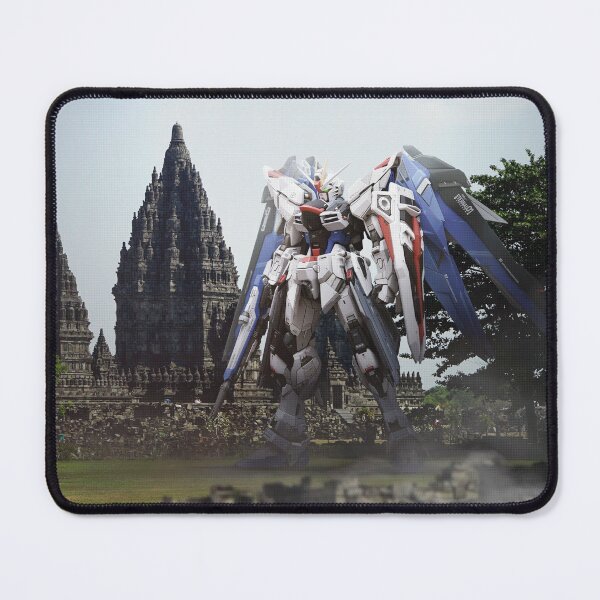 Item preview, full colour freedom gundam prambanan tempel nusantara bali indonesia illustration digital art designed and sold by sabartgunpla.
