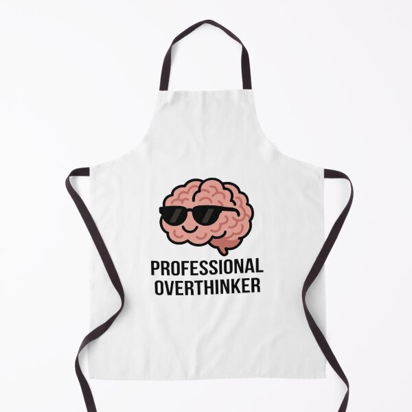 Item preview, Cool Brain with Sunglasses Sticker – Professional Overthinker Funny Mental Health Meme designed and sold by QuickStickTeam.