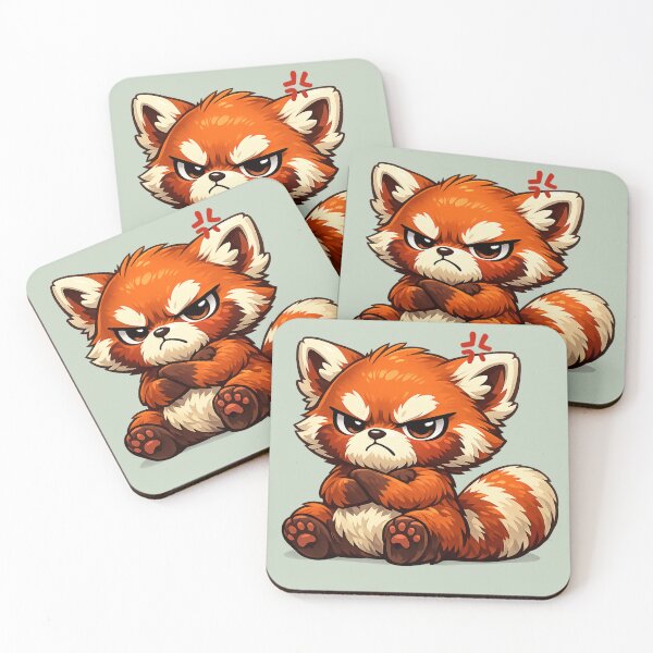 Item preview, Angry Red Panda Chibi Character designed and sold by Ivy-Triggs.