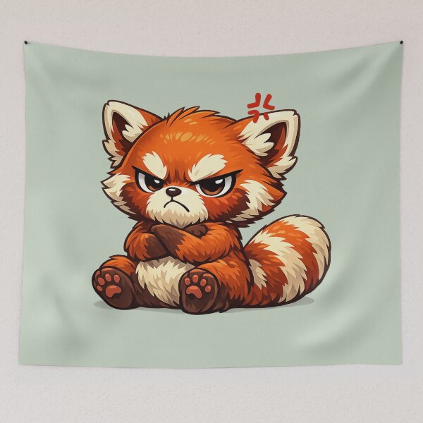 Item preview, Angry Red Panda Chibi Character designed and sold by Ivy-Triggs.