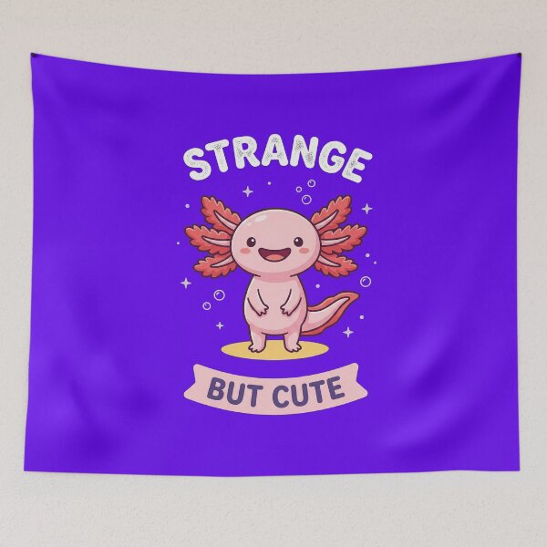 Item preview, Strange But Cute Pink Axolotl designed and sold by AdyKurniawan.