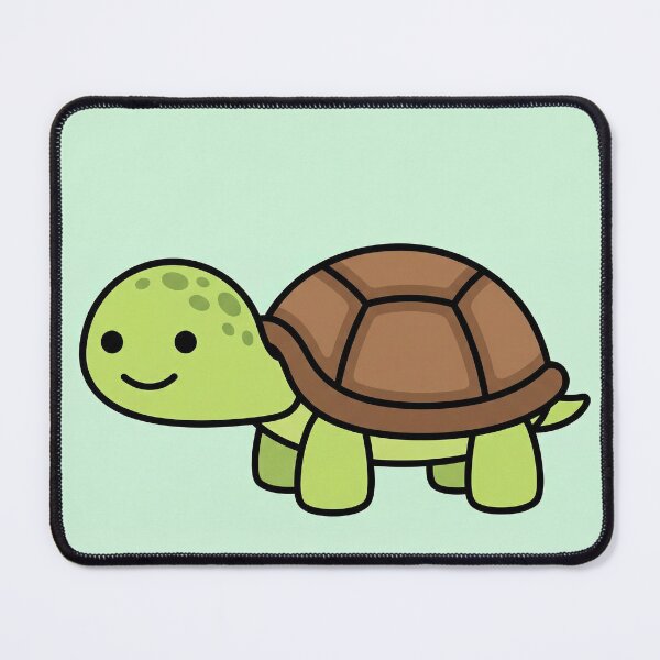 Item preview, Cute Smiling Turtle Cartoon Illustration designed and sold by AbstractAuraArt.