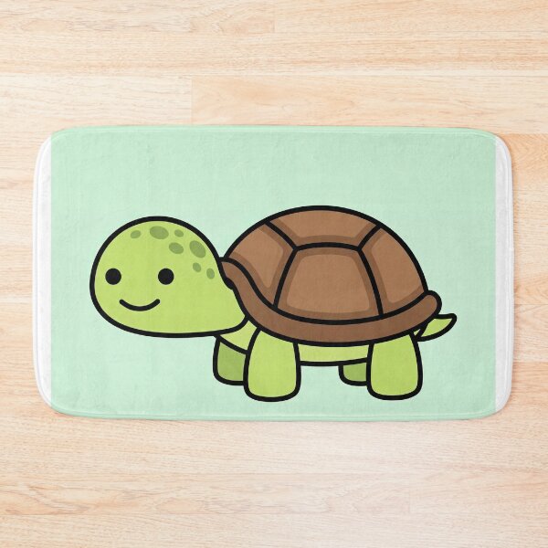 Item preview, Cute Smiling Turtle Cartoon Illustration designed and sold by AbstractAuraArt.