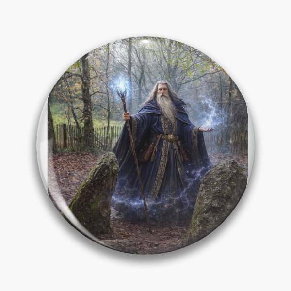 Item preview, Merlin the Enchanter – Brocéliande – Arthurian Legend designed and sold by CL.PHOTOGRAPHIE.