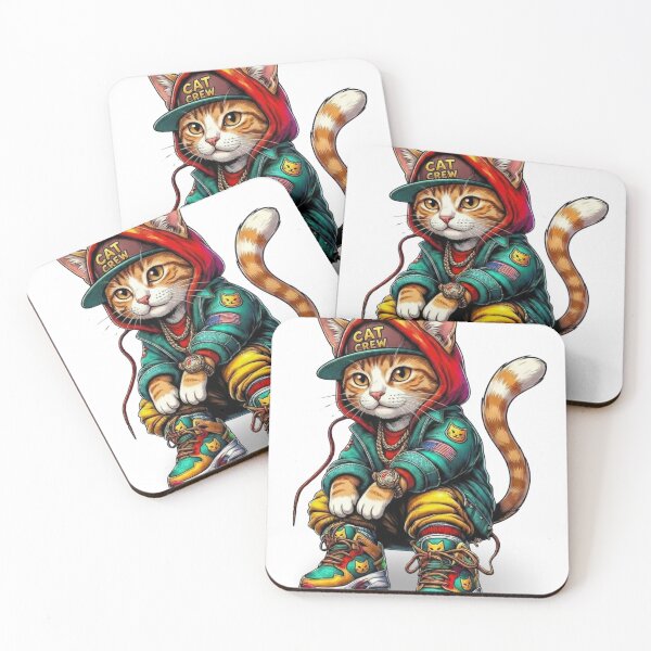 Item preview, Cool Hip Hop Cat Streetwear Sneakerhead Swag designed and sold by WelLarsDigitals.
